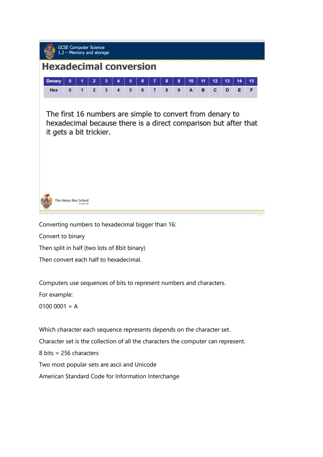 Binary is information represented as electricity:
1 = on
0 = off
Computer Science Binary and Hexadecimal
Logic gates can be used by computer