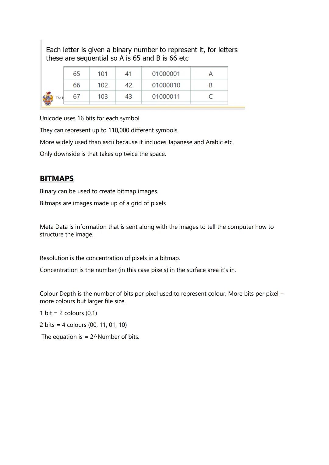 Binary is information represented as electricity:
1 = on
0 = off
Computer Science Binary and Hexadecimal
Logic gates can be used by computer