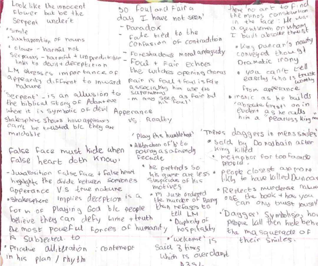 Macbeth appearance vs reality