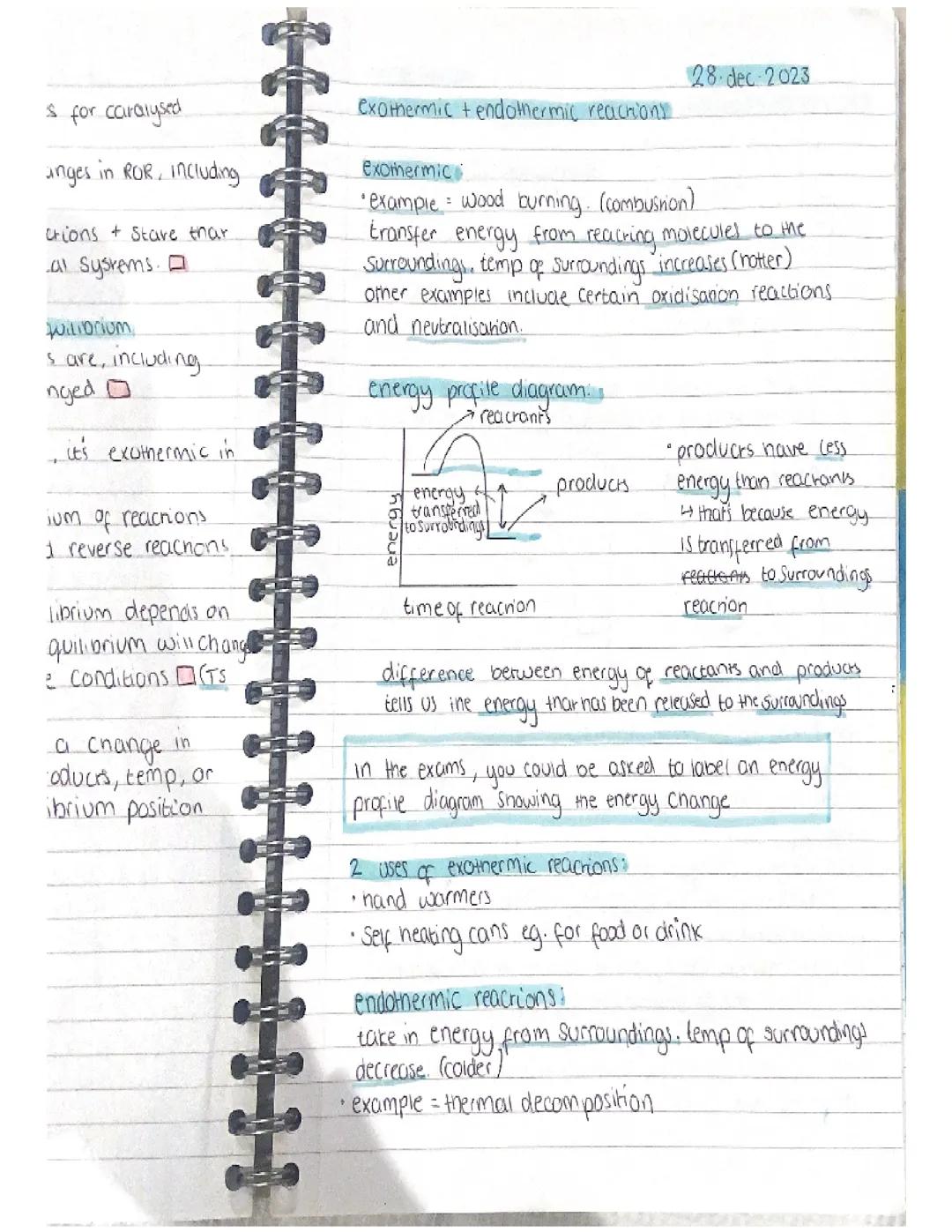 AQA CHEMISTRY ENERGY CHANGES