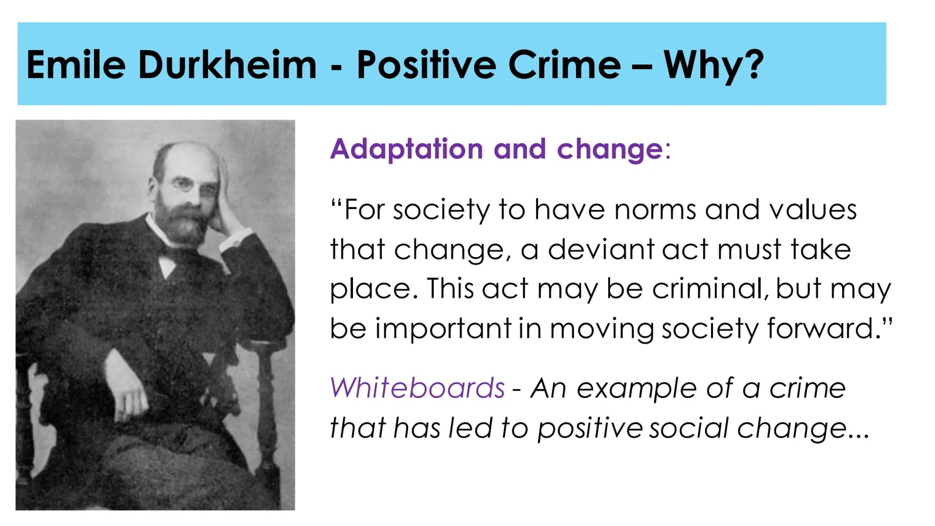 CRIME AND DEVIANCE
FUNCTIONALISM, STRAIN & SUBCULTURAL
THEORY ●
●
●
Crime and Deviance
Topic 1 - Functionalism, Strain and Subcultural Theor