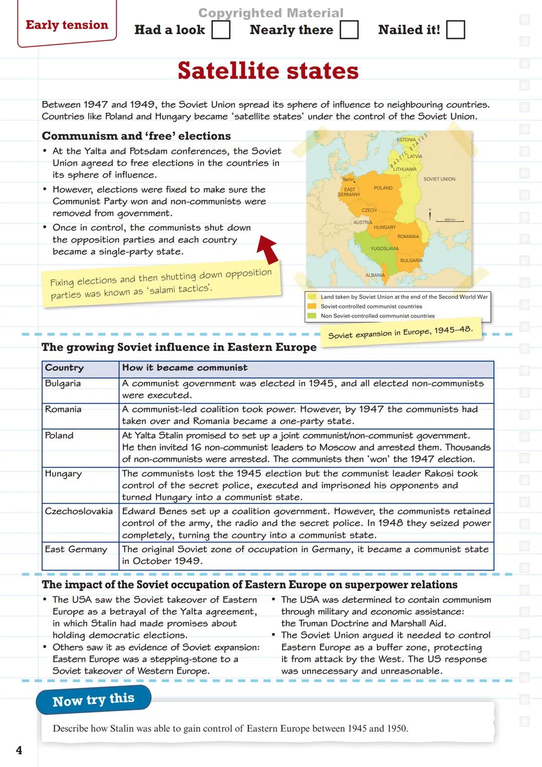 Pearson
Revise
Copyrighted Material
Pearson Edexcel GCSE (9–1)
History
Superpower relations and the
Cold War, 1941-91
Revision Guide & Workb