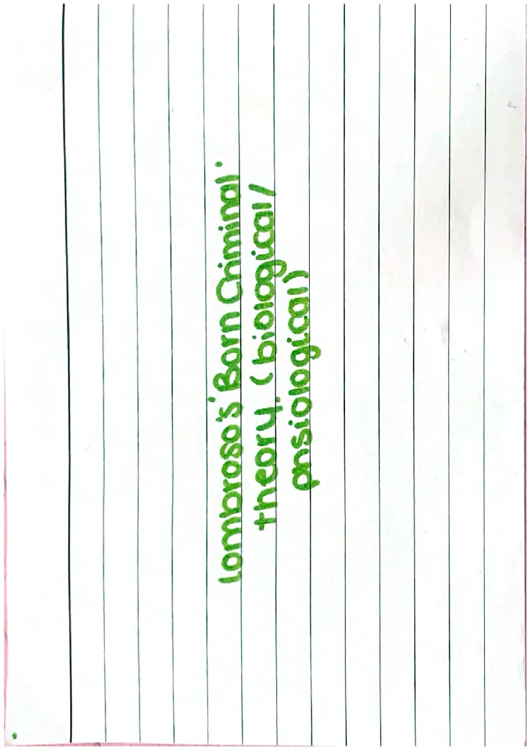Criminology unit 2 biological theories 