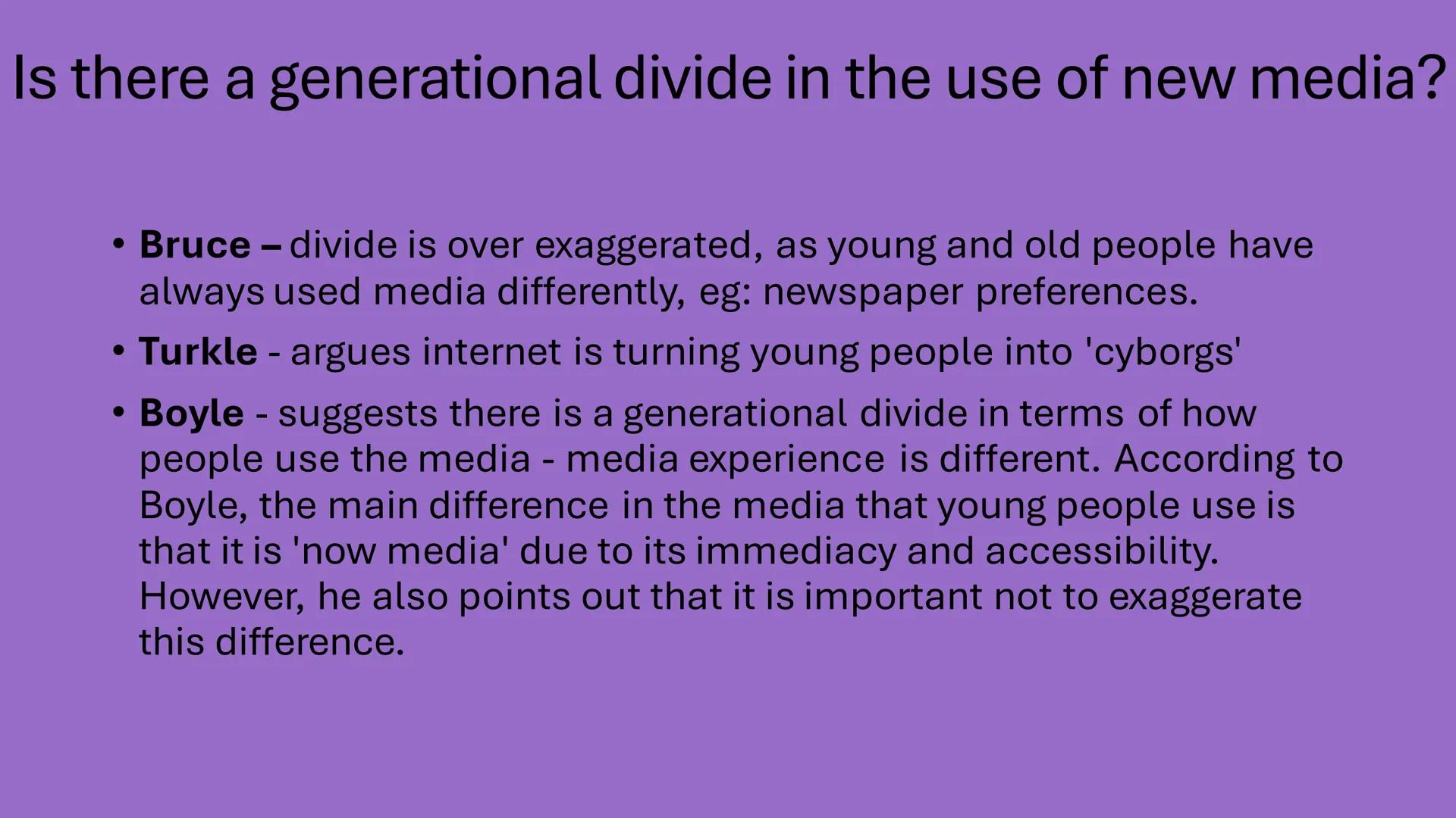 New media
Knowunity: @grack69 What is old media?
• Media that communicated uniform messages in a one way
.
process to very large mass audien