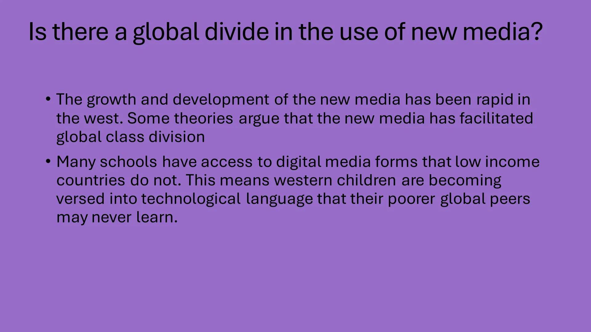 New media
Knowunity: @grack69 What is old media?
• Media that communicated uniform messages in a one way
.
process to very large mass audien