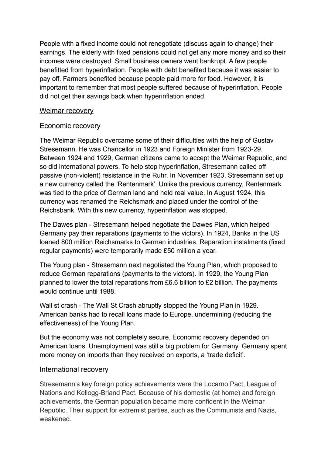 '
History Nazi Germany 1918 - 1939 # The Weimar republic 1918 - 1929

World war 1

The First World War affected Germany socially, economical