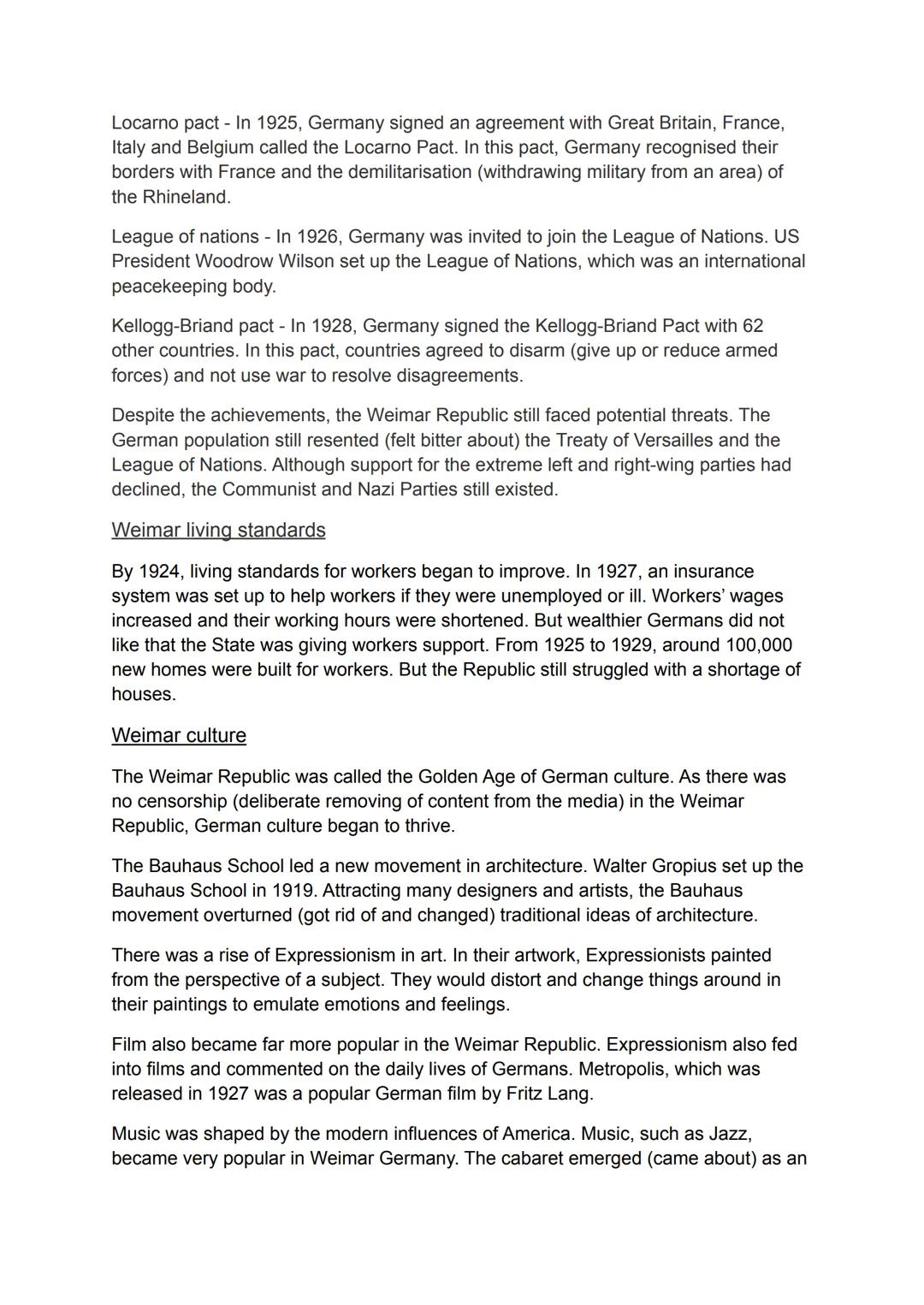 '
History Nazi Germany 1918 - 1939 # The Weimar republic 1918 - 1929

World war 1

The First World War affected Germany socially, economical