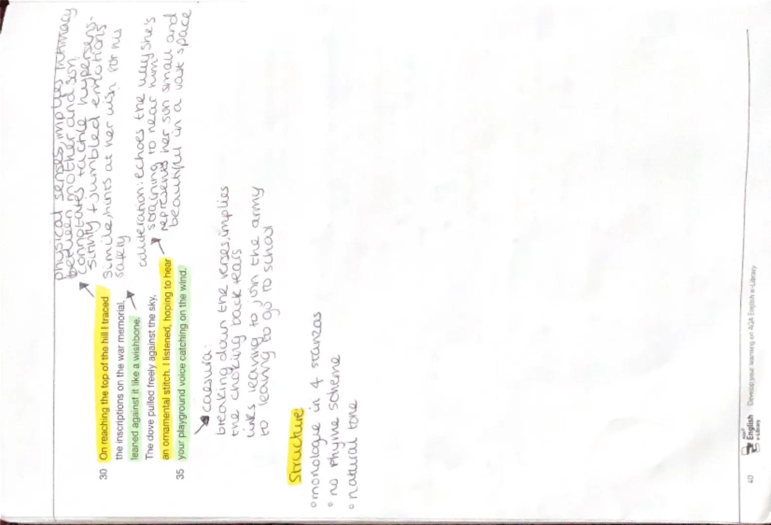 GCSE ENGLISH LITERATURE
PAST AND PRESENT: POETRY ANTHOLOGY
Poppies
1
Jane
Weir
(b. 1963)
Three days before Armistice Sunday
and poppies had 