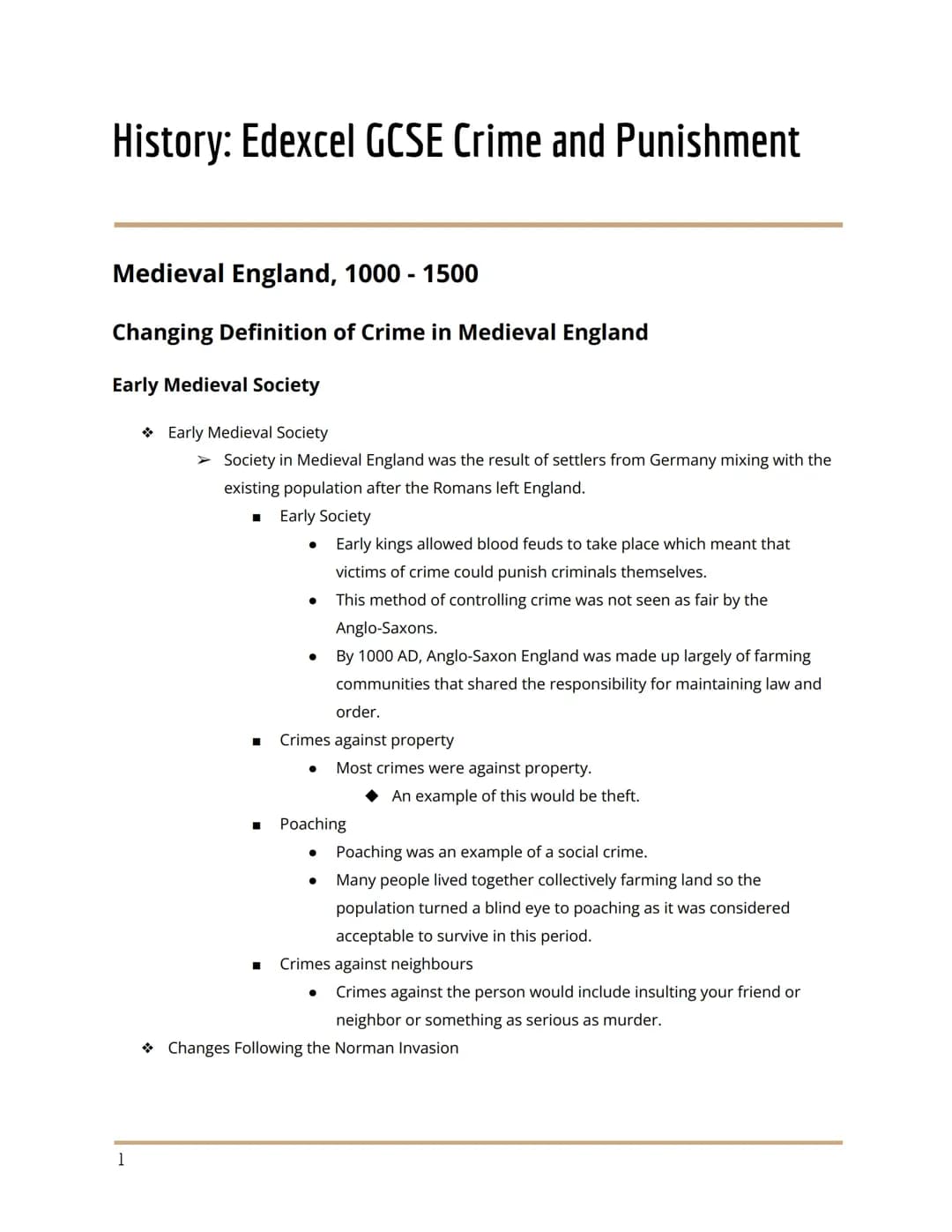Crime and Punishment - Notes on full topic