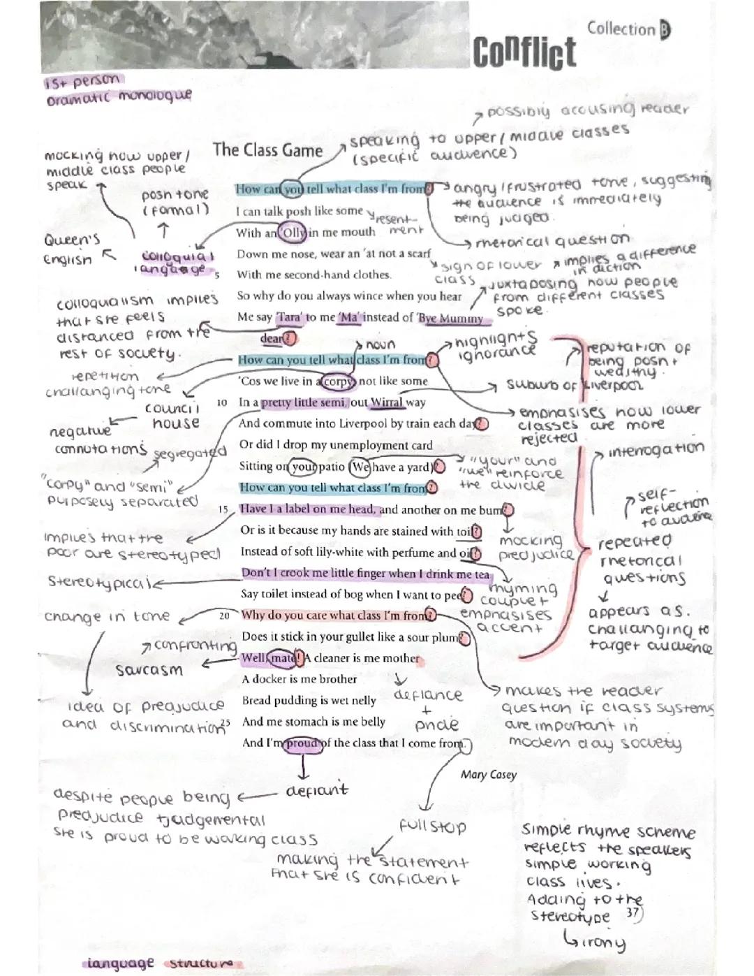 the class game annotations 