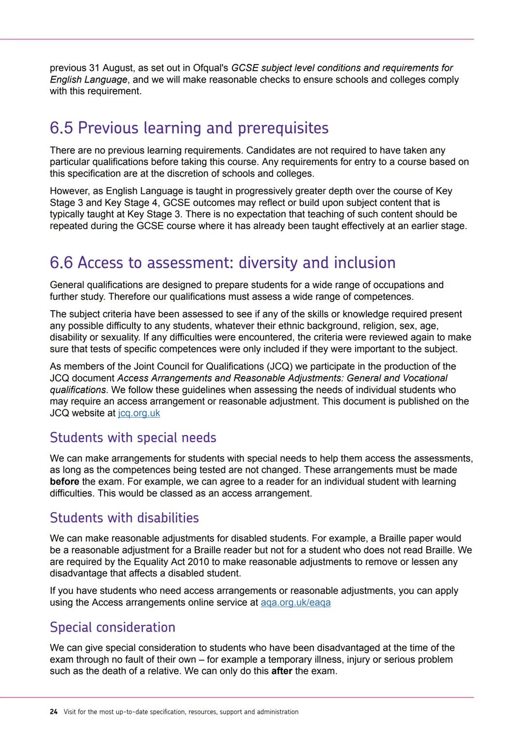 AQA
Realising potential
GCSE
ENGLISH
LANGUAGE
(8700)
Specification
For teaching from September 2015 onwards
For exams in May/June 2017 onwar