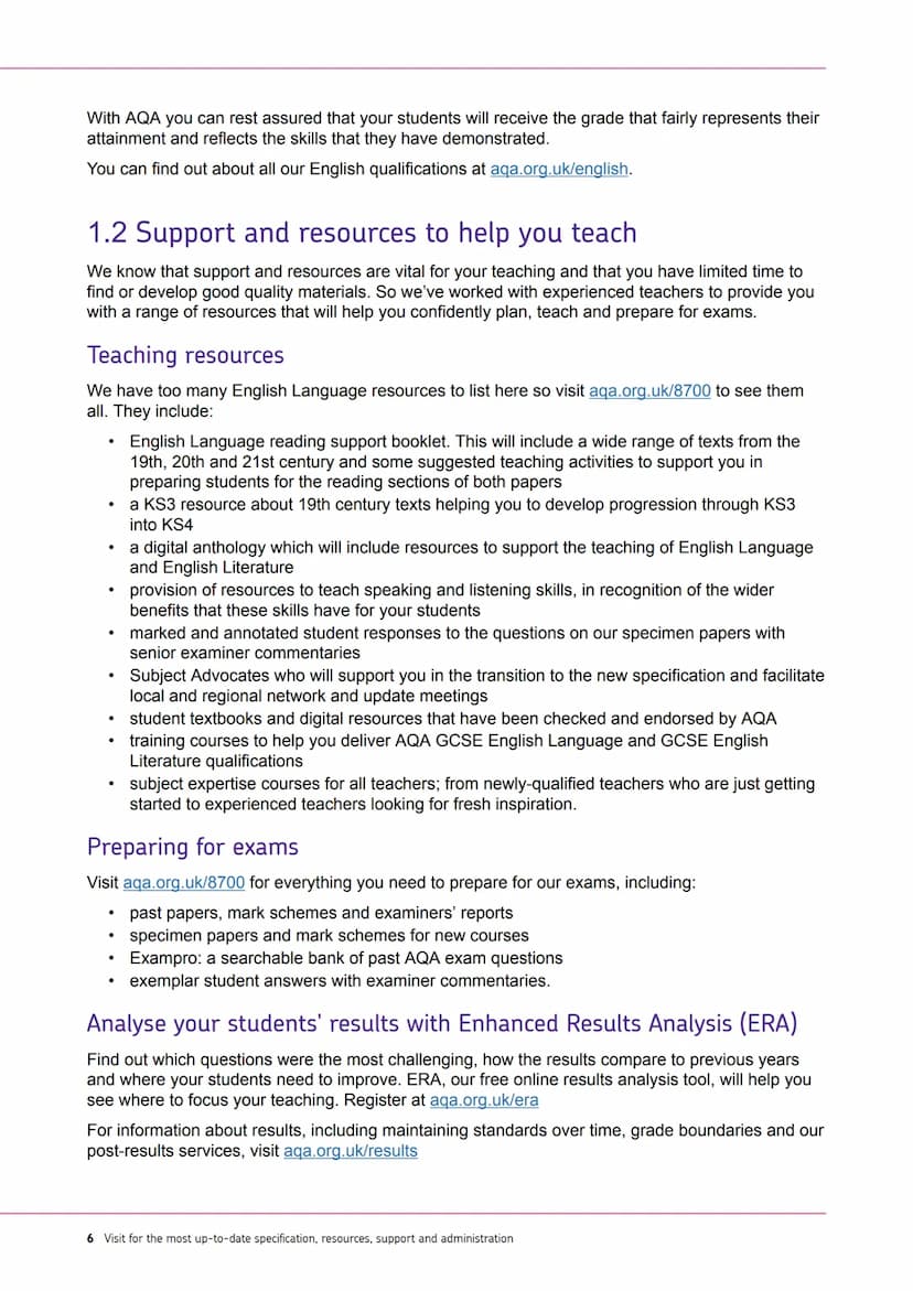 AQA
Realising potential
GCSE
ENGLISH
LANGUAGE
(8700)
Specification
For teaching from September 2015 onwards
For exams in May/June 2017 onwar