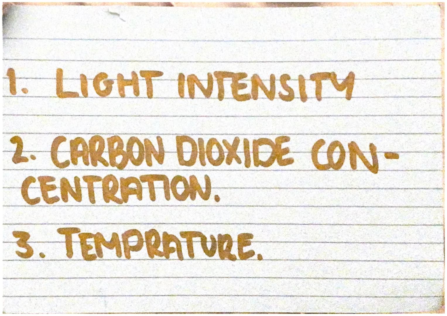 Proteinancais
Cquations
(+ worded) LIGHT
WATER + CARBON DIOXIDE
GLUCOSE + OXYGEN.
(+20+CO2 →glucose + 02)
endothermic reaction! BG
3 variabl