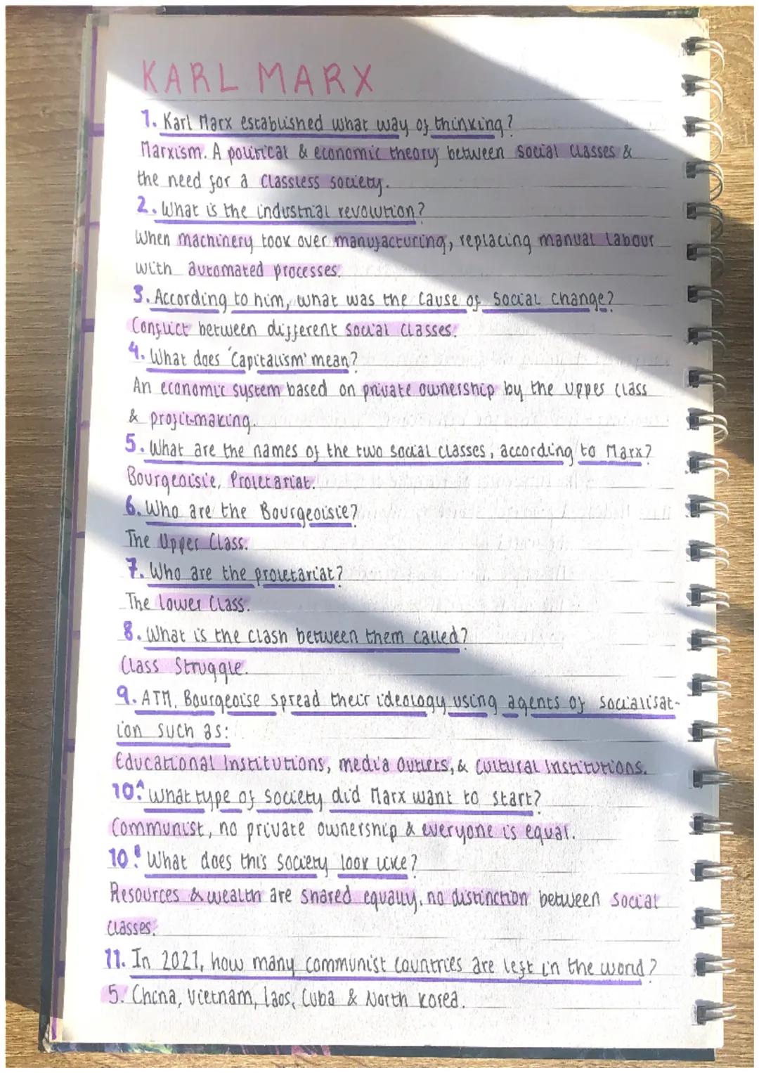 Karl Marx & Emile Durkheim