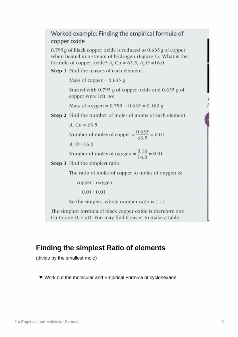 2.4 Empirical and Molecular
Formula
Notes
Anki
Covered in Class Done
To-Do List:
00
Add and Use Specification Reference
Add class Notes
add 