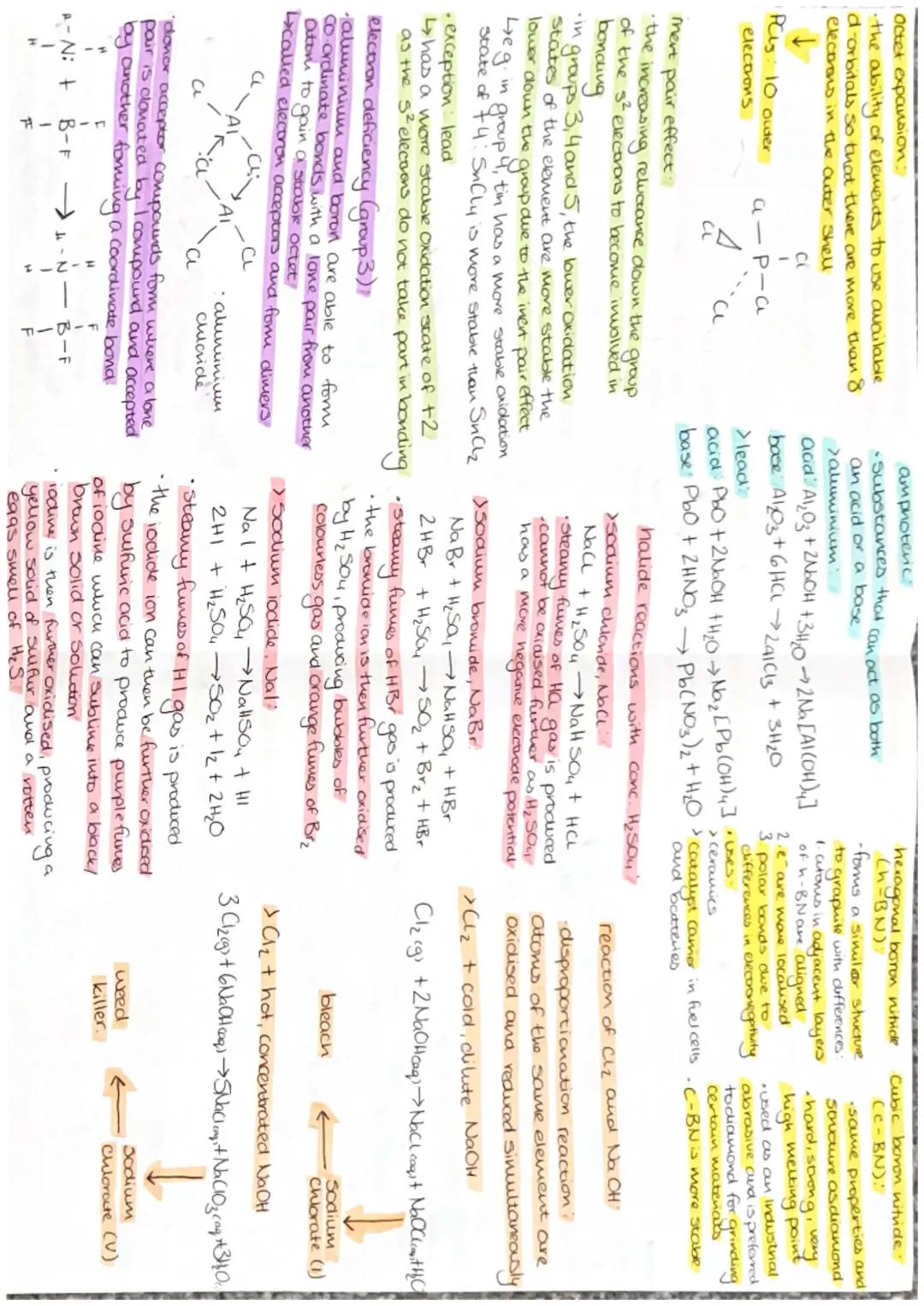 Octet expansion:
•the ability of elements to use available
d-orbitals so that there are more than 8
electrons in the outer Shell

↓
Pus: 10 