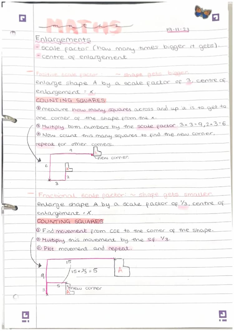 Know Enlargement and describing enlargements thumbnail