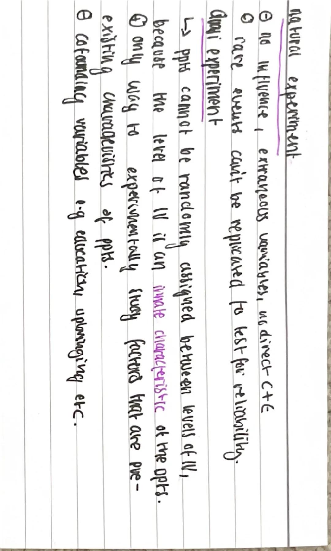 RESEARCH METHODS
types of experiments
laboratory experiment
L high level of control researcher has over study.
- Standardised procedures
- I