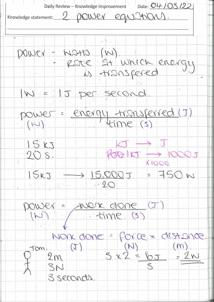 Efficiency total input
= (Iseful outputx100
1). 1005 input.
2ST output /useful).
x 100
Efficiency
Efficiency
Efficiency = 25%
25T
100
= 0·25