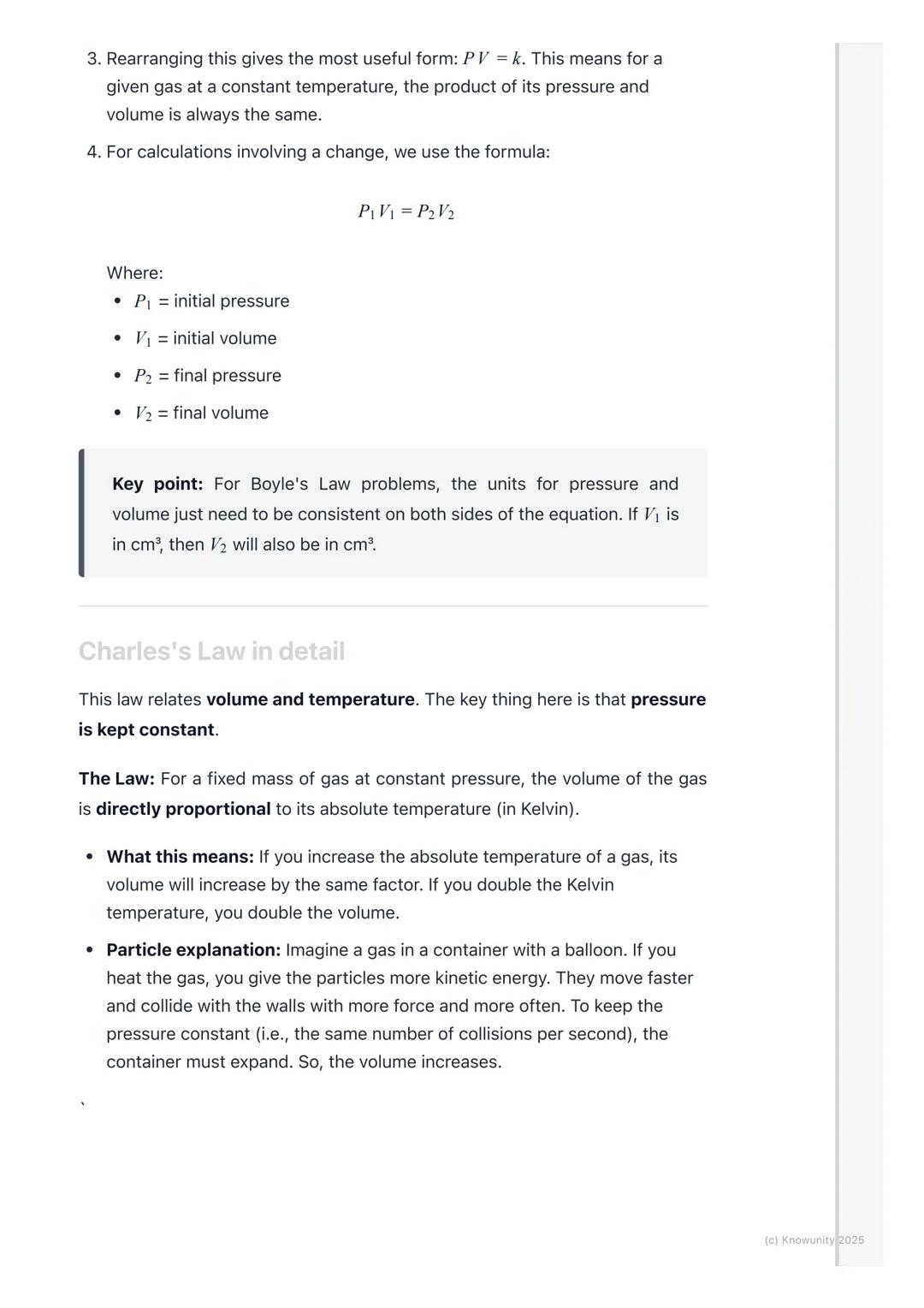 # Gas Laws (Boyle's Law,
Charles's Law)

Introduction to the gas laws

The gas laws are a set of rules that describe how gases behave when t