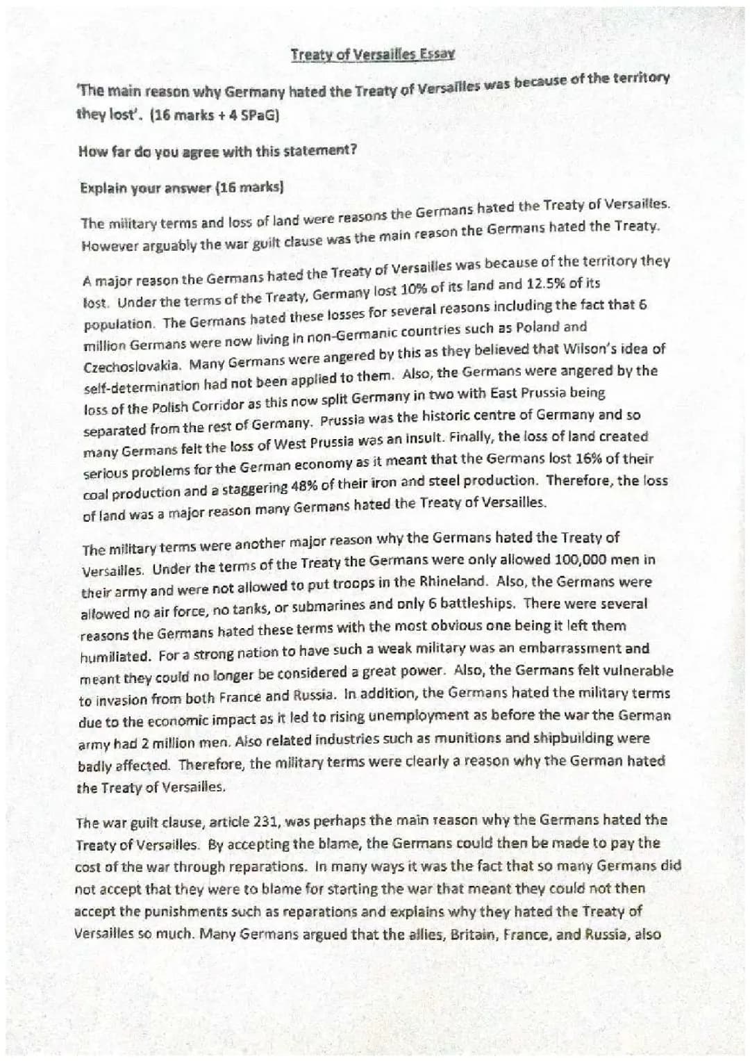 Why Germany Didn't Like the Treaty of Versailles