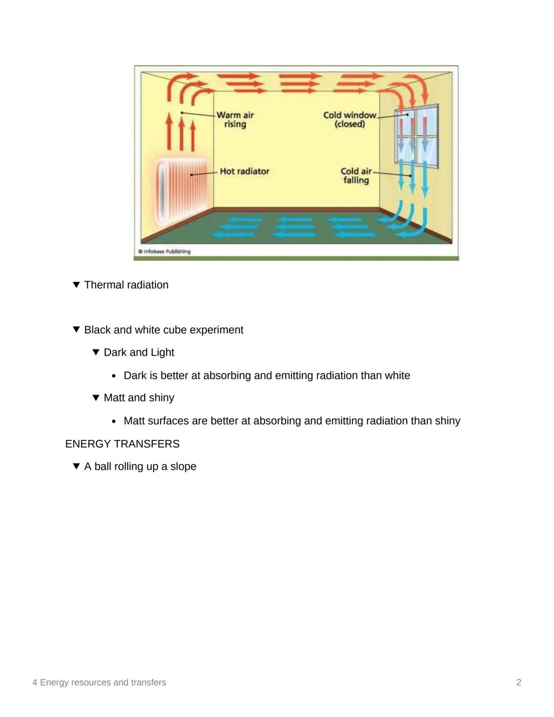 4 Energy resources and transfers
Energy can neither be created nor destroyed. It turns on from one
form to another
Efficiency = useful energ