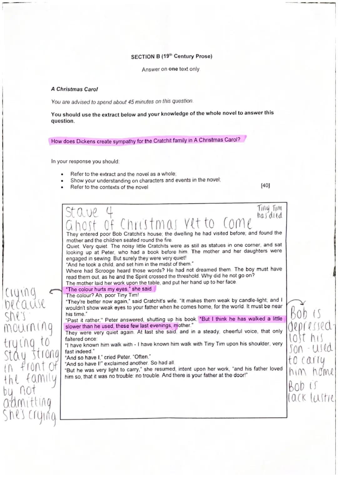 Sympathy for the Cratchit Family in A Christmas Carol 