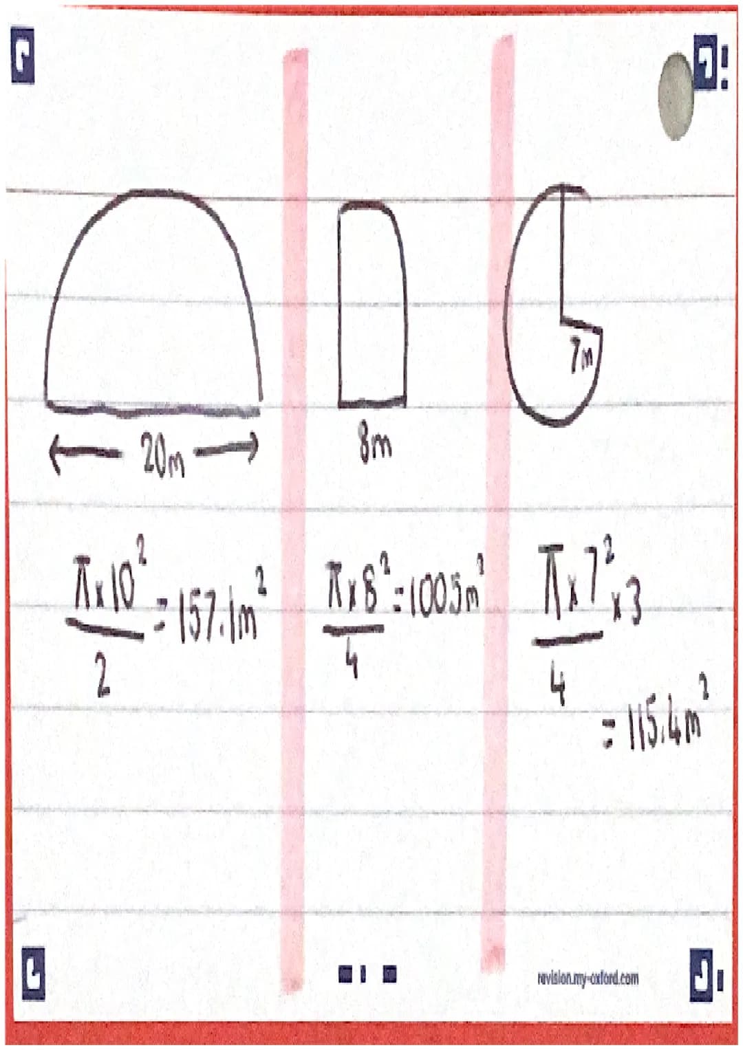 G
Pythagarus
a
L
b
0² +6² = C²
29-02 20
16
4
3² +4² = C²
9 + 16 = C²
25-0²
C-5
-5
revision.my-oxford.com
7!
J G
L
20m
T
Ã× 10²
Ax 10 =
2
8m
