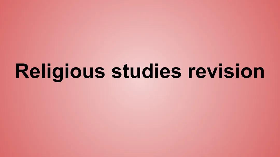 Your Ultimate AQA GCSE Religious Studies Guide: Christianity & Buddhism Made Easy!