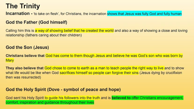 Religious studies revision Duration: 1 hour and 45 minutes
SPAG = 3 extra marks Component 1:
Christianity + Buddhism =
Christianity
Christia