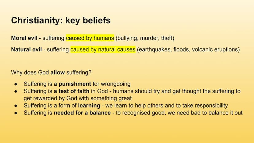 Religious studies revision Duration: 1 hour and 45 minutes
SPAG = 3 extra marks Component 1:
Christianity + Buddhism =
Christianity
Christia