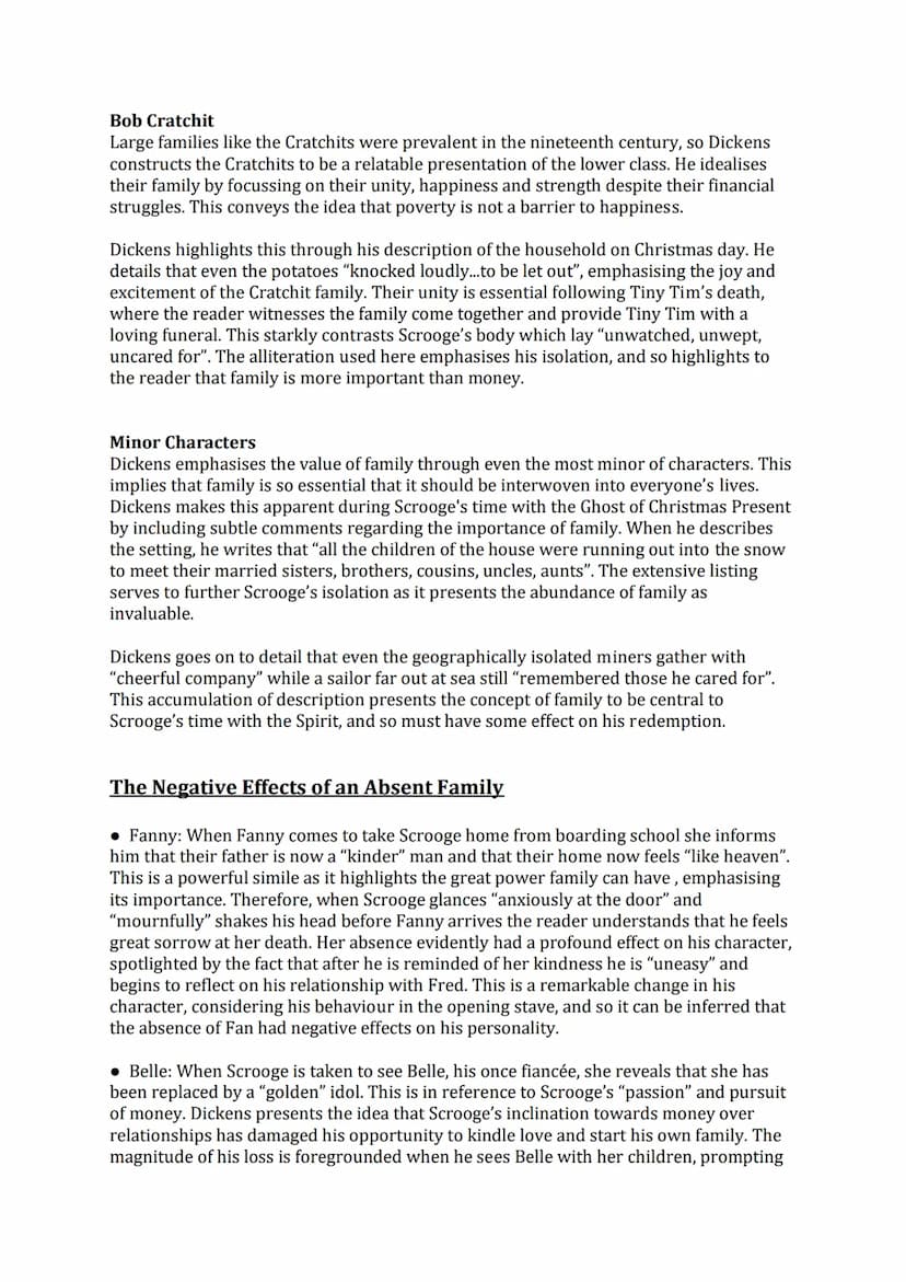 
<p>The exploration of 'family' as a theme within the novella closely ties in with Dickens’ greater agenda to popularise an emotional elemen