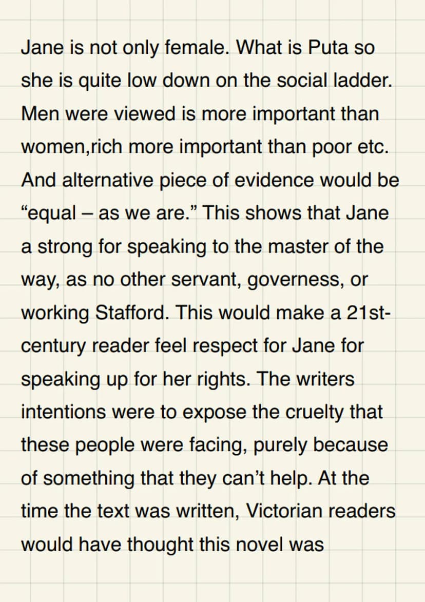 How does Brontë
present Jane as a
strong female
character?
Jane is a strong female protagonist in
Charlotte Brontë's novel. Jane Eyre. This
