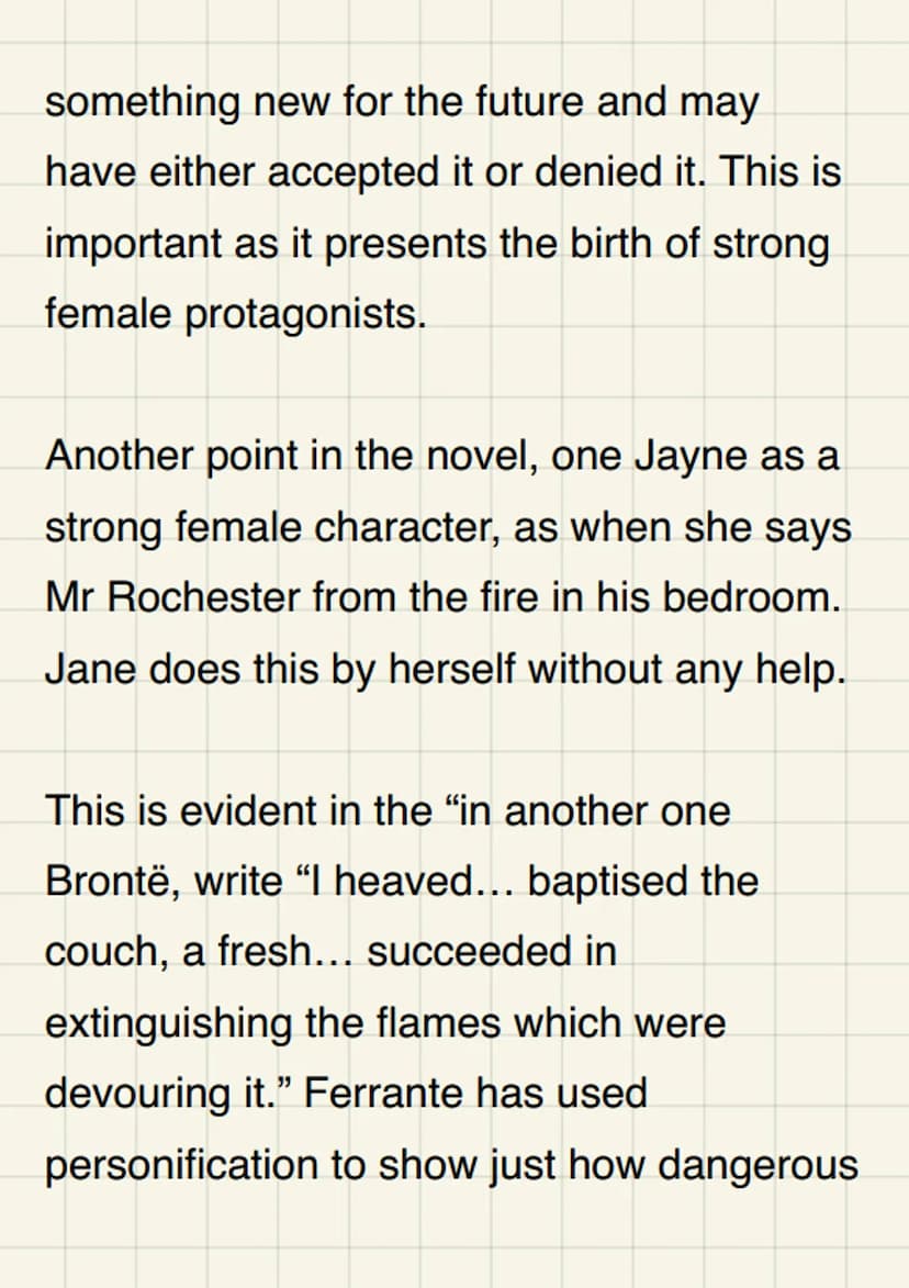 How does Brontë
present Jane as a
strong female
character?
Jane is a strong female protagonist in
Charlotte Brontë's novel. Jane Eyre. This
