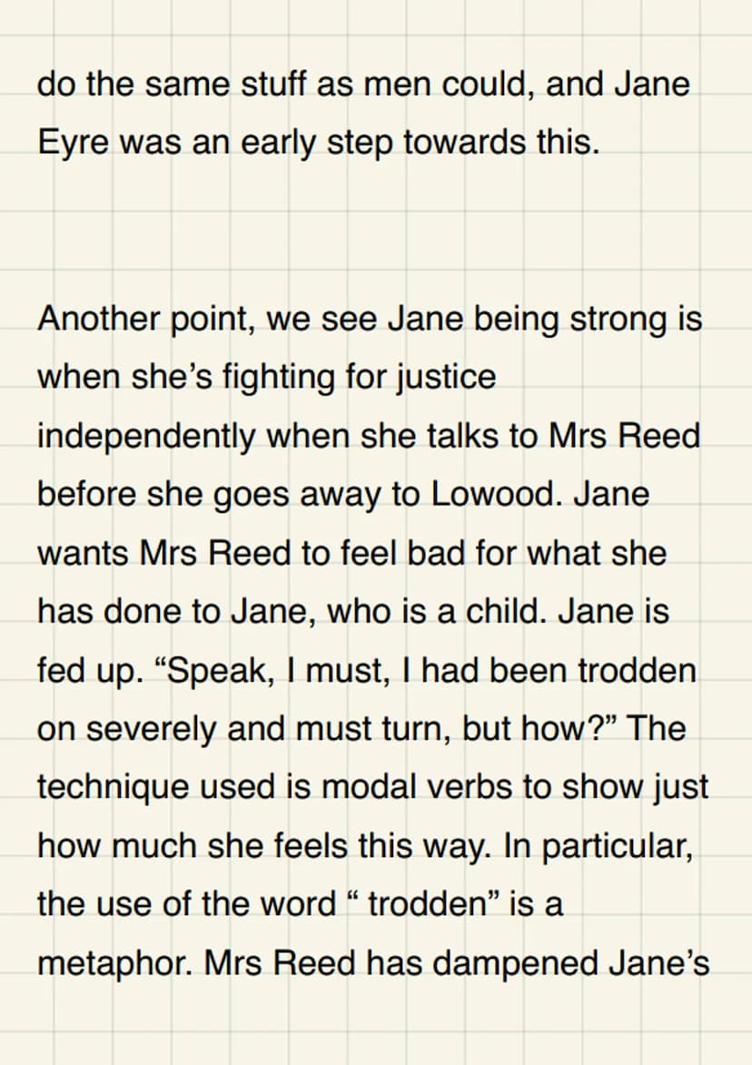 How does Brontë
present Jane as a
strong female
character?
Jane is a strong female protagonist in
Charlotte Brontë's novel. Jane Eyre. This
