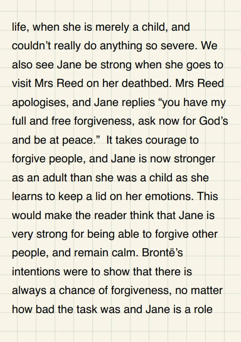 How does Brontë
present Jane as a
strong female
character?
Jane is a strong female protagonist in
Charlotte Brontë's novel. Jane Eyre. This
