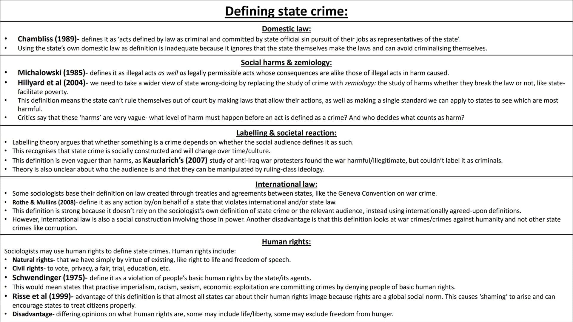 Globalisation, green crime,
human rights & state crime ●
●
●
●
The global criminal economy:
Held et al (1999)- there has been a globalisatio