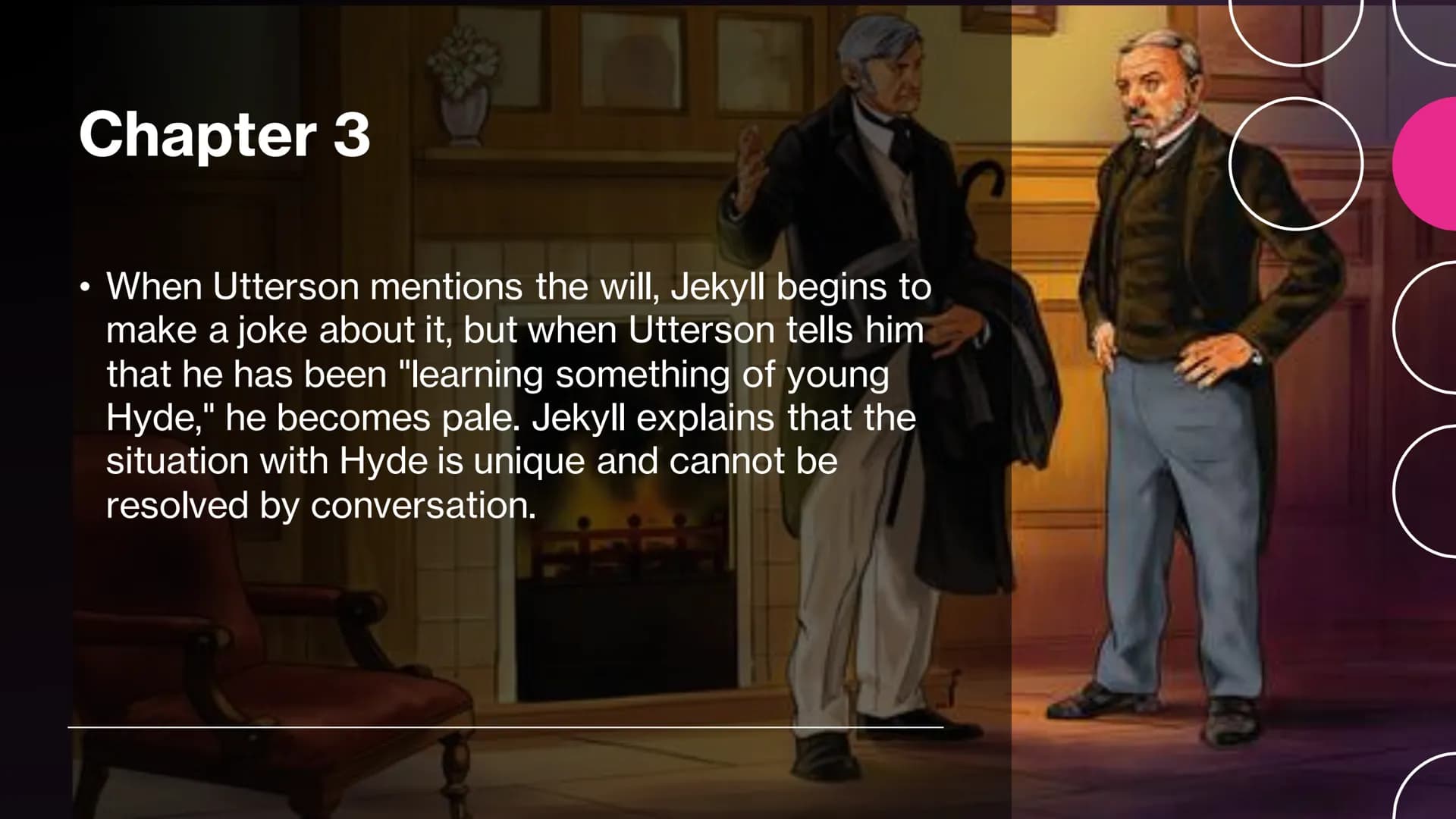 
<h2 id="chapter1storyofthedoor">Chapter 1 - "Story of the Door"</h2>
<p>In this chapter, Utterson and Enfield are taking a stroll on a Sund