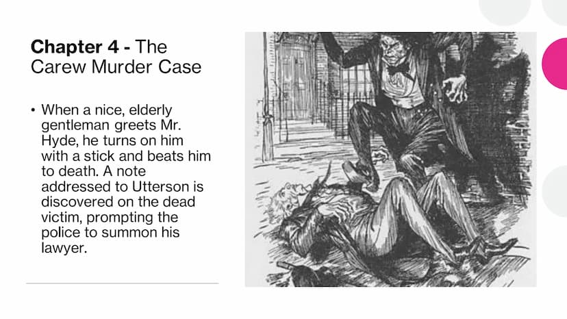 
<h2 id="chapter1storyofthedoor">Chapter 1 - "Story of the Door"</h2>
<p>In this chapter, Utterson and Enfield are taking a stroll on a Sund