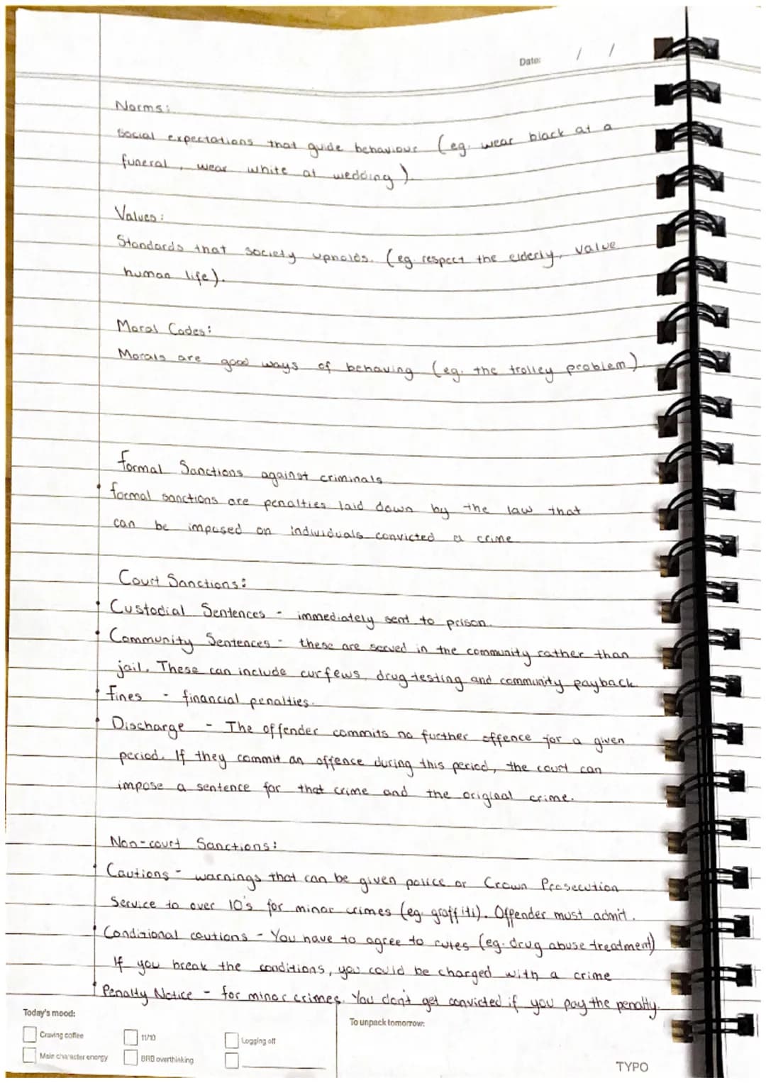 
<p>The study of criminology involves the examination of criminal behavior, deviant behavior, and the theories that attempt to explain these