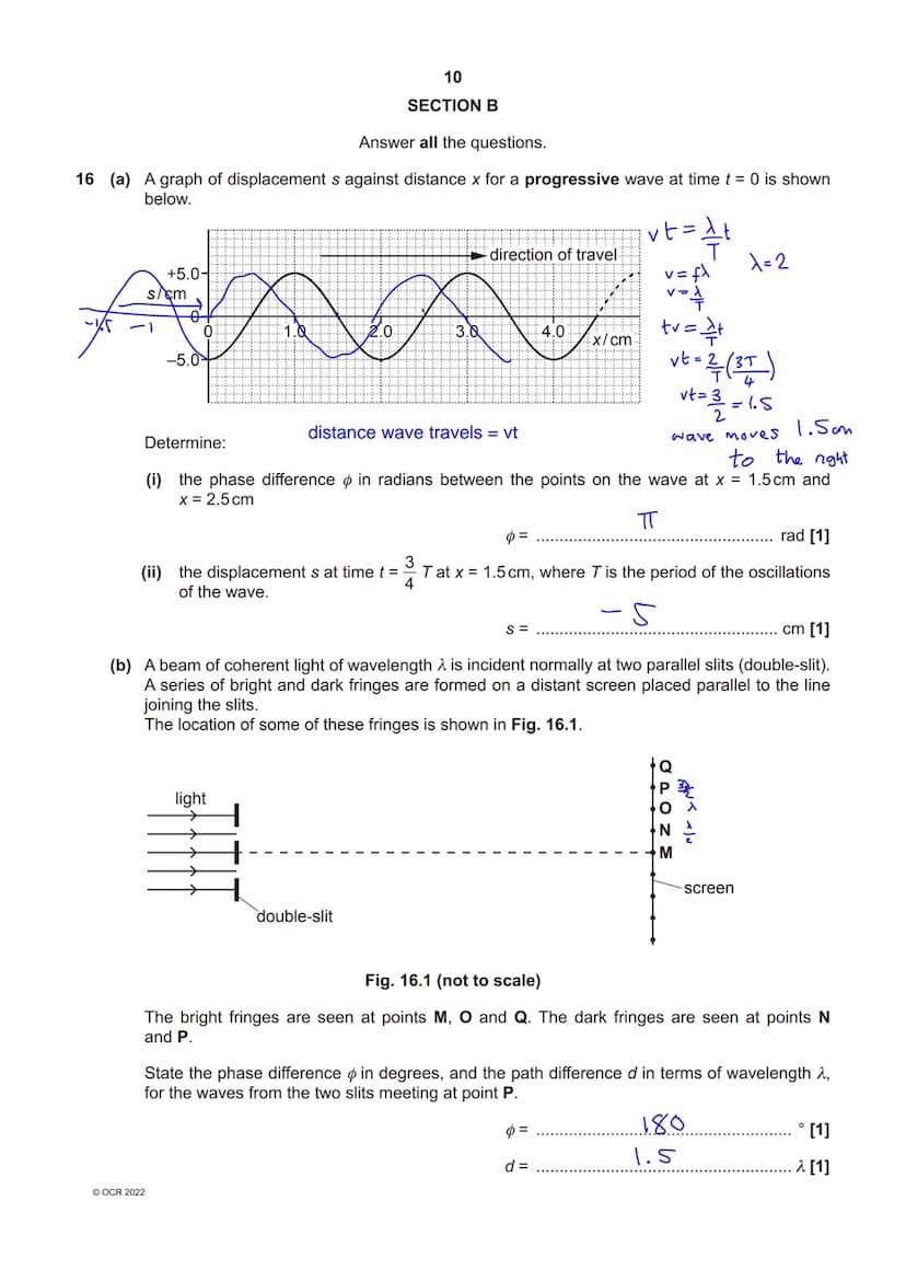 * 9114 82 11 19
OCR
Oxford Cambridge and RSA
Friday 10 June 2022 - Afternoon
A Level Physics A
H556/02 Exploring physics
Time allowed: 2 hou