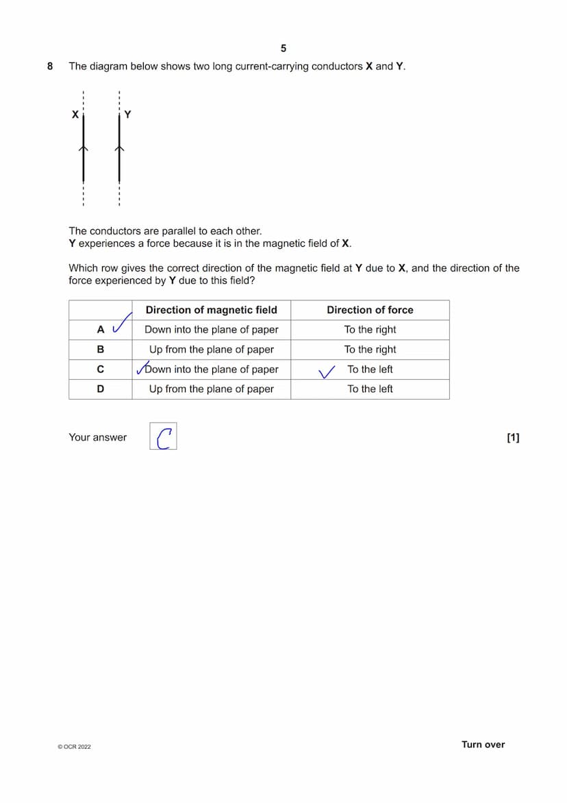 * 9114 82 11 19
OCR
Oxford Cambridge and RSA
Friday 10 June 2022 - Afternoon
A Level Physics A
H556/02 Exploring physics
Time allowed: 2 hou