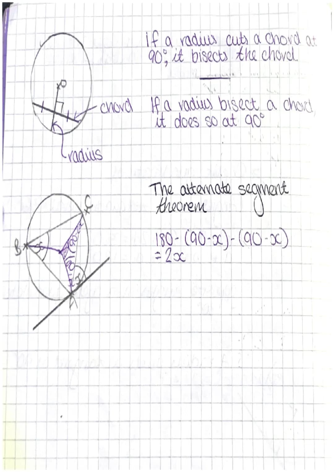 Circle Theorems/
A
For
AB is a diameter
find the value of oc
4COB = 60°
Angles in an equilateral thonie
are 60°
AOC is an isoceles thangle a