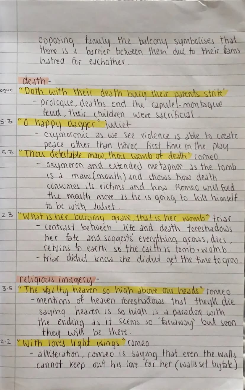 R+J THEMES
Structure
Romeo & Juliet
iambic pentameter - used throughout the whole play.
Creates suspense and excitement
Thyming used to tell