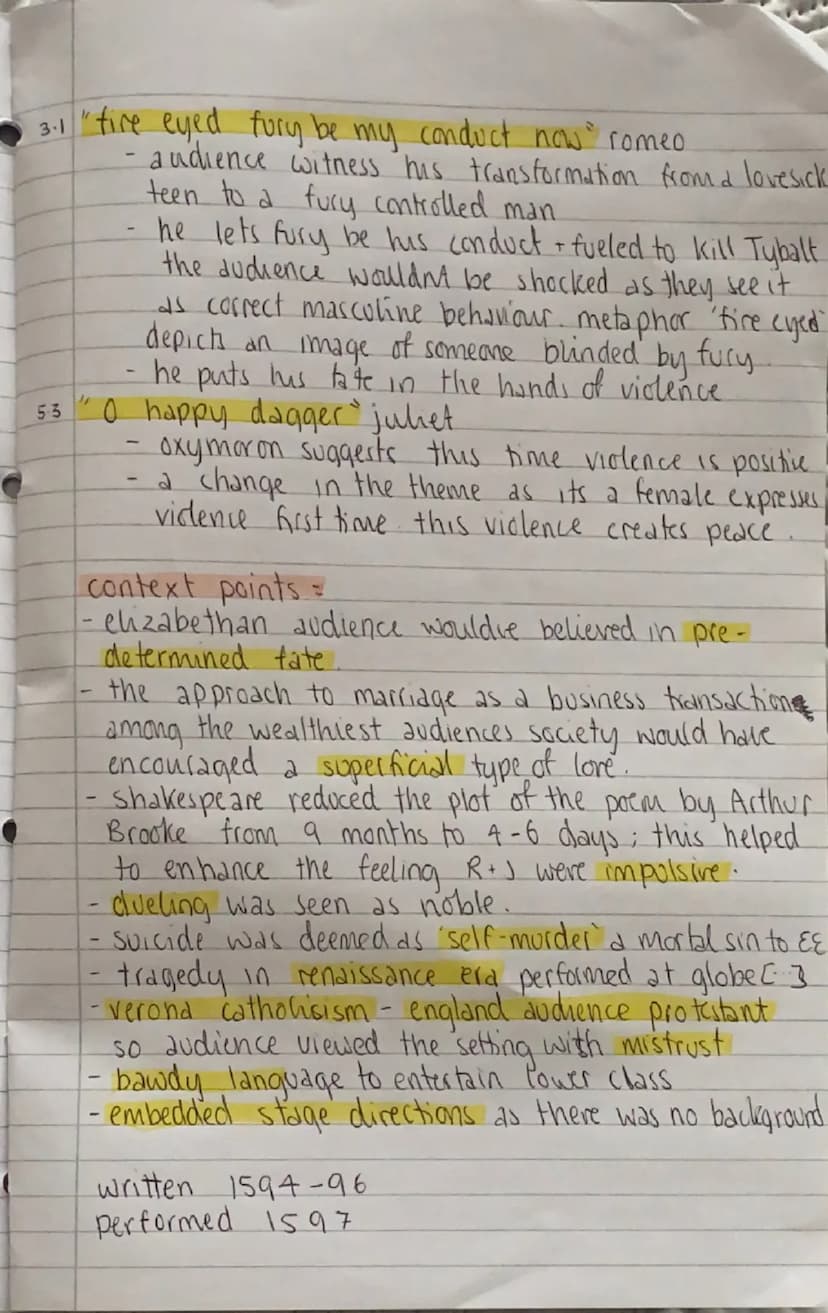 R+J THEMES
Structure
Romeo & Juliet
iambic pentameter - used throughout the whole play.
Creates suspense and excitement
Thyming used to tell