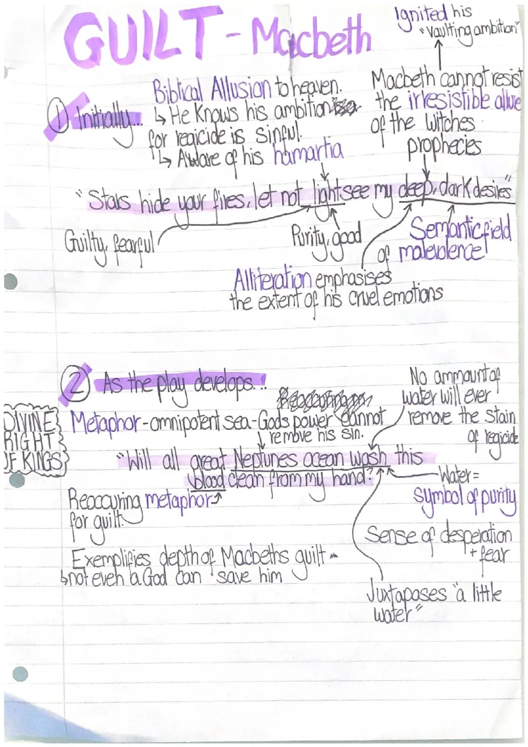 Guilt in Macbeth