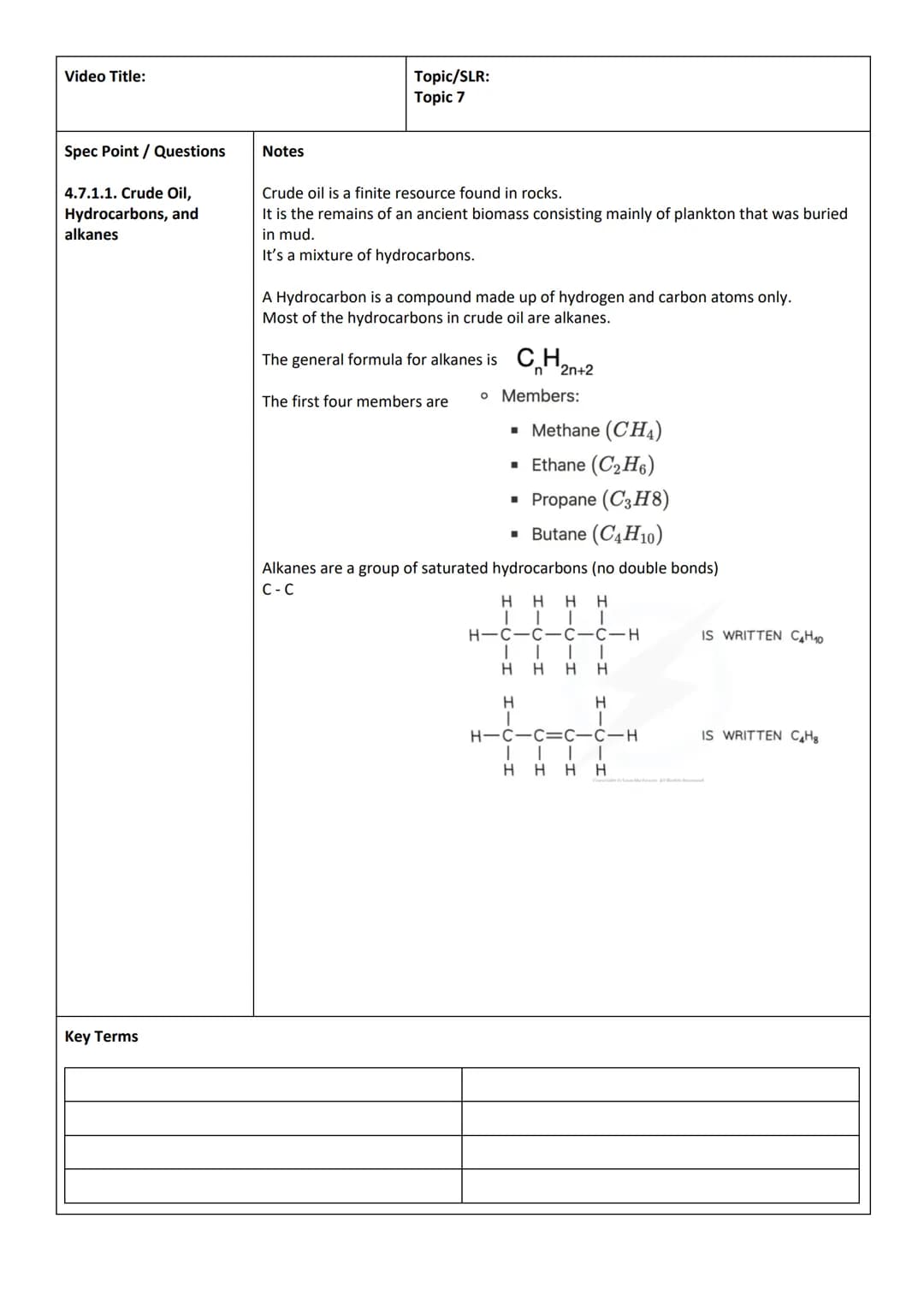 Video Title:
Chemistry Paper 2
Spec Point / Questions
4.6.1.1 Calculating Rate
Of Reaction
4.6.1.2 Factors that
affect rate of chemical
reac