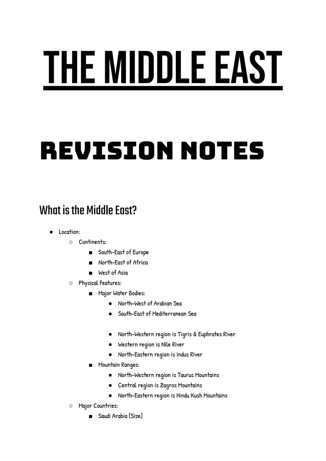 
<h2 id="whatisthemiddleeast">What is the Middle East?</h2>
<p>The Middle East is located in South-East of Europe, North-East of Africa and 