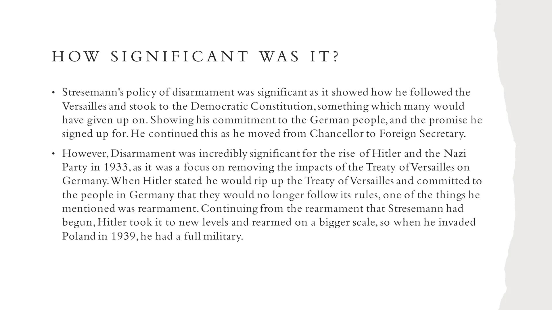 DISARMAMENT

Jack Perry and Zara - Louise # WHAT IS DISARMAMENT?

*   The Disarmament clause came because of the Treaty Of Versailles signed