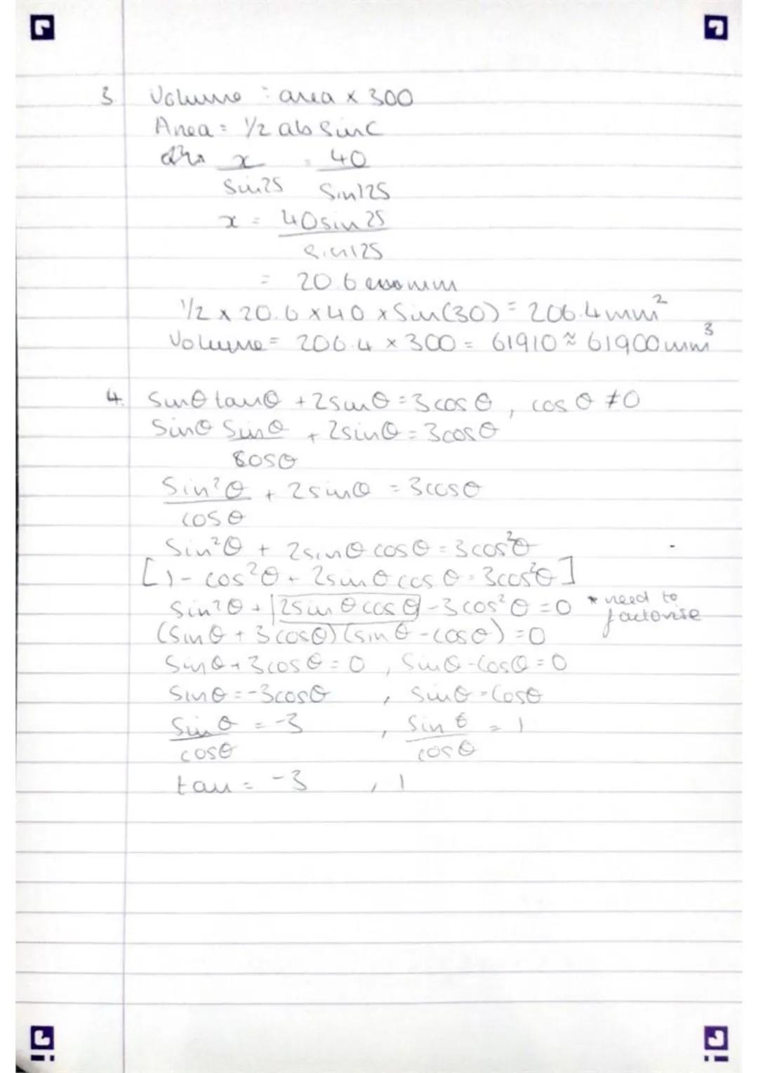 # Trigonometry

14.6.21
CET

$Sin(x)$

$Cos (x)$

0

90

180 270 $60$

90

180 270 360

$tan (x)$

$tan x = sinx/cosx$

0

90 180 2.70 360

